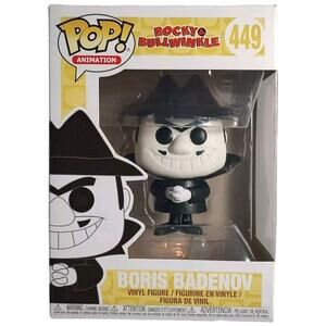Funko Pop Animation #449 Boris Badenov Vinyl Figure Rocky & Bullwinkle Kids Toy